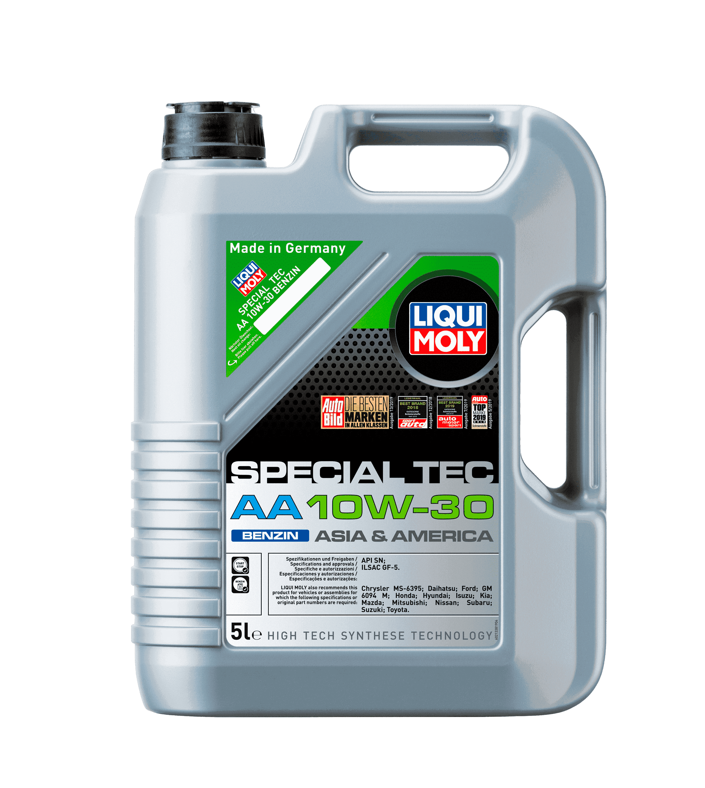 Моторное масло Liqui Moly Special Tec AA Benzin 10W-30, 5л